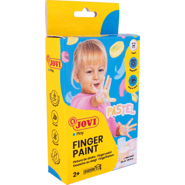 Jovi Fingerfarben Pastell 6er Schachtel, 35ml farbig sortiert von Jovi