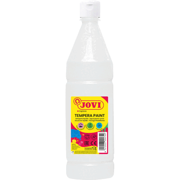 Jovi Flüssige Plakatfarbe 1000ml Flasche, weiß von Jovi