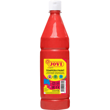 Jovi Flüssige Plakatfarbe 1000ml Flasche, zinnoberrot von Jovi