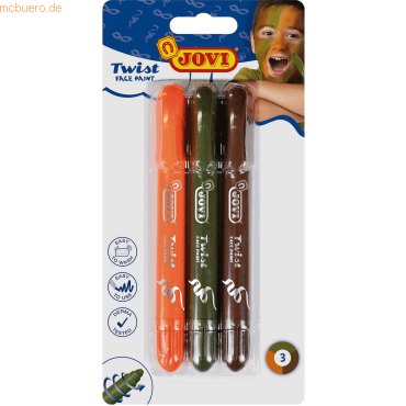 Jovi Kinderschminkstifte Face Paint Boy VE=3 Stück Blister Jovi Kinderschminkstifte Face Paint Boy VE=3 Stück Blister von Jovi