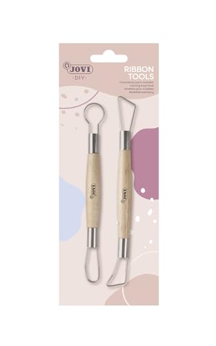 Jovi - Modellierwerkzeuge, 2-teiliges Set, Entleerer für luftgetrockneten Ton (27RT) von Jovi