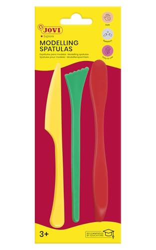 Jovi Modellierwerkzeuge zum Bearbeiten von Knete, Plastilin u.a., 3 Stück in Blisterverpackung Jovi Modellierwerkzeuge zum Bearbeiten von Knete, Plastilin u.a., 3 Stück in Blisterverpackung von Jovi