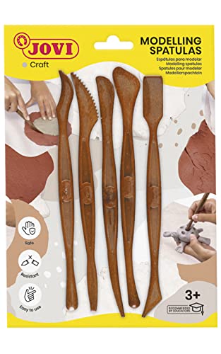 Jovi Modellierwerkzeuge zum Bearbeiten von Knete, Plastilin u.a, 5 Stück, Sortiert Jovi Modellierwerkzeuge zum Bearbeiten von Knete, Plastilin u.a, 5 Stück, Sortiert von Jovi