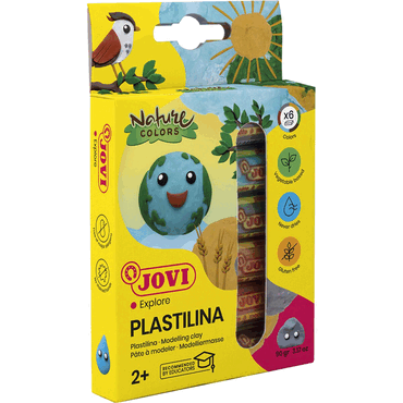 Jovi PLASTILINA Knetmasse 6er Schachtel, Naturfarben Jovi PLASTILINA Knetmasse 6er Schachtel, Naturfarben von Jovi