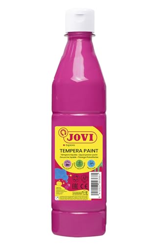 Jovi Plakatfarbe, malfertige Tempera auf Wasserbasis, 500 ml Flasche magenta von Jovi