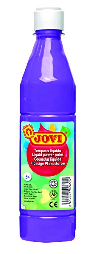 Jovi Plakatfarbe, malfertige Tempera auf Wasserbasis, 500 ml Flasche violett von Jovi