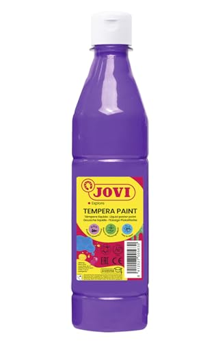 Jovi Plakatfarbe, malfertige Tempera auf Wasserbasis, 500 ml Flasche violett von Jovi