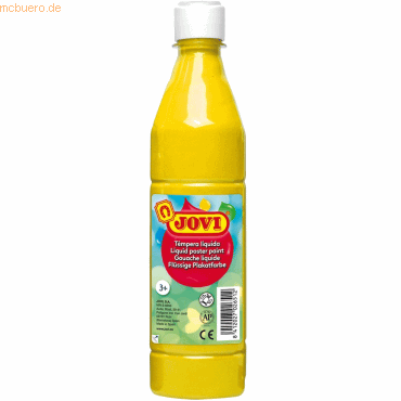 Jovi Plakatfarbe / Temperafarbe 500ml Flasche gelb von Jovi