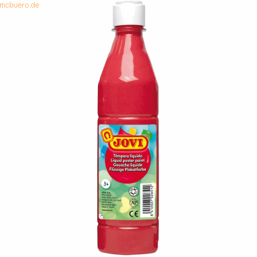 Jovi Plakatfarbe / Temperafarbe 500ml Flasche zinnoberrot Jovi Plakatfarbe / Temperafarbe 500ml Flasche zinnoberrot von Jovi