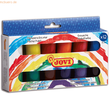 Jovi Plakatfarbe flüssig Schuleset VE=12 Dosen a 15ml Jovi Plakatfarbe flüssig Schuleset VE=12 Dosen a 15ml von Jovi