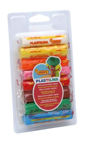 Jovi Plastilin, leicht formbare Modelliermasse für Kinder ab 2 Jahren, Blister mit 8 Farben je 15g Jovi Plastilin, leicht formbare Modelliermasse für Kinder ab 2 Jahren, Blister mit 8 Farben je 15g von Jovi