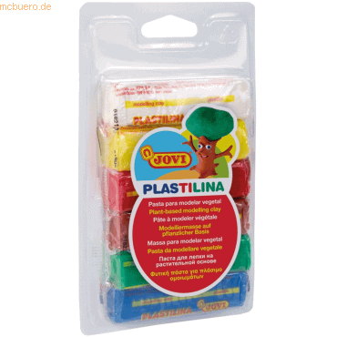 Jovi Plastilina Knete VE=6 Farben a 25g Blister von Jovi