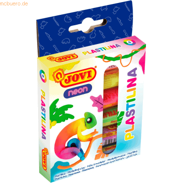 Jovi Plastilina Knete fluoreszierende Farben VE=6 Farben a 15g Jovi Plastilina Knete fluoreszierende Farben VE=6 Farben a 15g von Jovi