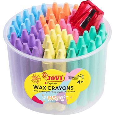 Jovi Wachsmalstifte JOVICOLOR 60er Dose mit 1 Spitzer, pastel Jovi Wachsmalstifte JOVICOLOR 60er Dose mit 1 Spitzer, pastel von Jovi