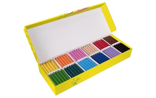 Jovi Wachsmalstifte Jovicolor, geruchlos, bruchsicher, leicht auswaschbar, für alle Altersgruppen, 300 Stück in 12 Farben und 1 Spitzer Jovi Wachsmalstifte Jovicolor, geruchlos, bruchsicher, leicht auswaschbar, für alle Altersgruppen, 300 Stück in 12 Farben und 1 Spitzer von Jovi