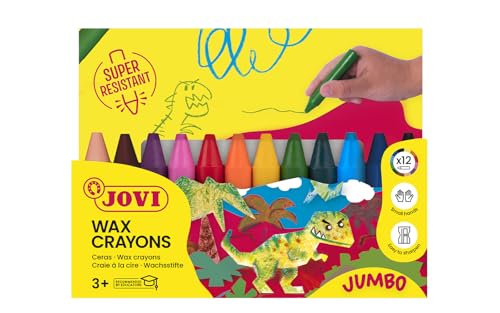 Jovi Wachsmalstifte Jovicolor, geruchlos, bruchsicher, leicht auswaschbar, für alle Altersgruppen, Schachtel mit 12 Farben Jovi Wachsmalstifte Jovicolor, geruchlos, bruchsicher, leicht auswaschbar, für alle Altersgruppen, Schachtel mit 12 Farben von Jovi