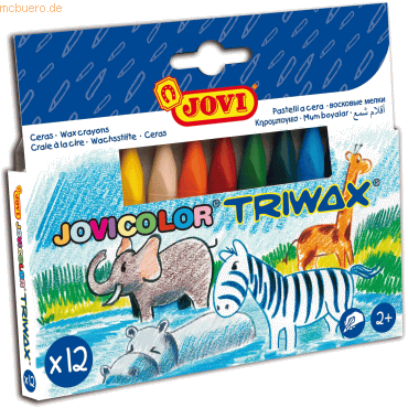 Jovi Wachsmalstifte Jovicolor Triwax VE=12 Stück sortiert Jovi Wachsmalstifte Jovicolor Triwax VE=12 Stück sortiert von Jovi