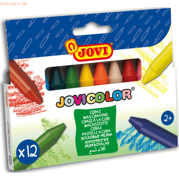 Jovi Wachsmalstifte Jovicolor rund VE=12 Farben sortiert Jovi Wachsmalstifte Jovicolor rund VE=12 Farben sortiert von Jovi