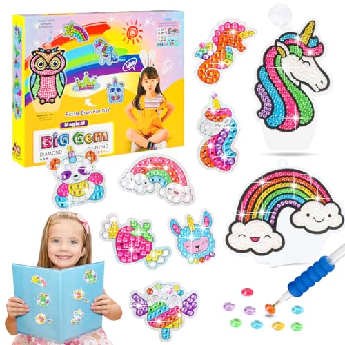 Jovicos Basteln Mädchen 4 5 6 7 8 9, Diamond Painting Sticker Bilder Spielzeug, Einhorn Geschenke Mädchen 4-10 Jahre, Kreativset Mädchen Bastelset Kinder ab 4 5 6 Jahre Jovicos Basteln Mädchen 4 5 6 7 8 9, Diamond Painting Sticker Bilder Spielzeug, Einhorn Geschenke Mädchen 4-10 Jahre, Kreativset Mädchen Bastelset Kinder ab 4 5 6 Jahre von Jovicos
