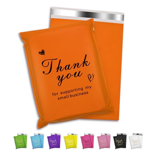 Jowlroel Thank You Poly-Versandtaschen, 15,2 x 22,9 cm, wasserdichte und reißfeste Versandtaschen für Kleidung, starke Versandtaschen mit Selbstdichtung, niedliche Verpackungsbeutel für kleine Jowlroel Thank You Poly-Versandtaschen, 15,2 x 22,9 cm, wasserdichte und reißfeste Versandtaschen für Kleidung, starke Versandtaschen mit Selbstdichtung, niedliche Verpackungsbeutel für kleine von Jowlroel