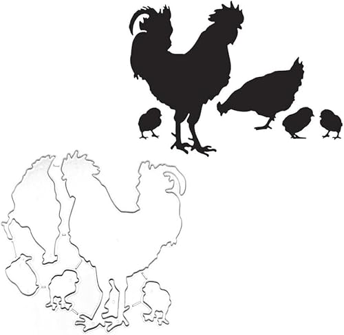 Huhn-Stanzform für Kartenherstellung, Küken, Tier-Metall-Stanzformen, Glückwunsch-Stanzformen, Happy Birthday, Prägeschablonen für DIY, Scrapbooking, Dekoration, Hochzeit, Geburtstag, Segenskarte Huhn-Stanzform für Kartenherstellung, Küken, Tier-Metall-Stanzformen, Glückwunsch-Stanzformen, Happy Birthday, Prägeschablonen für DIY, Scrapbooking, Dekoration, Hochzeit, Geburtstag, Segenskarte von Jowxsx