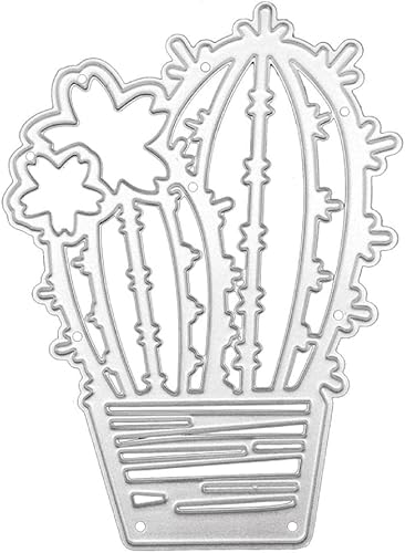 Kaktus-Stanzschablone, Metallschablone, Stanzformen, Stanzschablonen für DIY, Scrapbooking, Fotoalbum, dekorative Prägepapier-Stanzformen für Kartenherstellung, Vorlage (ZC370) von Jowxsx