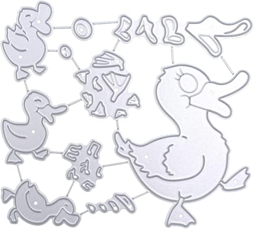 Niedliche Ente Stanzform für Kartenherstellung, kleine Ente, Metall-Stanzformen, Glückwünsche, Prägeschablonen für Geburtstag, Scrapbooking, Dekoration, Hochzeit, Geburtstag, Segenskarte Niedliche Ente Stanzform für Kartenherstellung, kleine Ente, Metall-Stanzformen, Glückwünsche, Prägeschablonen für Geburtstag, Scrapbooking, Dekoration, Hochzeit, Geburtstag, Segenskarte von Jowxsx