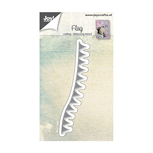 Joycrafts Stanz-und Stanzschablone, Flagge, Metall, Silber, 2.7 x 10 x 0.02 cm von Joy! Crafts