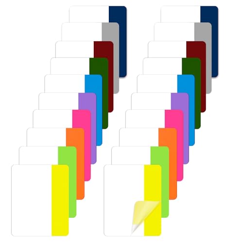400 Stück Haftstreifen-Tabs 20 Sets 10 Farben Index Haftmarker Farbige Seitenmarkierungen Repositionierbare Bandfahnen für Bücher Binder und Aktenordner von Joy & Inspiration