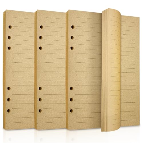 A5 Nachfüllpapier Liniertes Papier 3 Stück, 6 Löcher Ringbucheinlagen 135 Blatt 270 Seiten nachfüllbar für Notizbuch Planer Tagebuch Organizer Reisetagebuch A5 Nachfüllpapier Liniertes Papier 3 Stück, 6 Löcher Ringbucheinlagen 135 Blatt 270 Seiten nachfüllbar für Notizbuch Planer Tagebuch Organizer Reisetagebuch von Joy & Inspiration