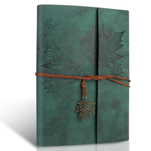 PU Leder Notizbuch A5 Ringbuch Nachfüllbar mit Innertaschen Budget Binder A5 Tagebuch für Erwachsene, 160 Vintage Nachfüllbar Seiten Blanko Reisetagebuch zum Schreiben für Mädchen Jungen (Dunkelgrün) PU Leder Notizbuch A5 Ringbuch Nachfüllbar mit Innertaschen Budget Binder A5 Tagebuch für Erwachsene, 160 Vintage Nachfüllbar Seiten Blanko Reisetagebuch zum Schreiben für Mädchen Jungen (Dunkelgrün) von Joy & Inspiration