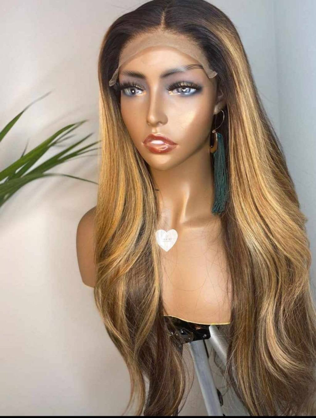 Herbst Individuelle Farbe 13x4 Frontal Spitze Wig Human Hair von JoyBeautyBoutique