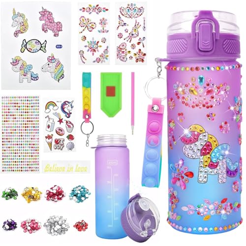 JoyJoyful Mädchen Geschenke 5 6 7 8 9 10 jahre, DIY Trinkflasche Kinder Wasserflasche Basteln 5-12 Jahre, Diamond Painting Kinder mit Glitzer Diamant Aufklebern JoyJoyful Mädchen Geschenke 5 6 7 8 9 10 jahre, DIY Trinkflasche Kinder Wasserflasche Basteln 5-12 Jahre, Diamond Painting Kinder mit Glitzer Diamant Aufklebern von JoyJoyful