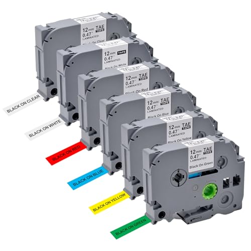 JoyPrinting Schriftband, kompatibel mit Brother Etikettendrucker, 12 mm, 0,47, TZe-231, TZe-131, TZe-431, TZe-531, TZe-631, TZe-731, kompatibel mit Brother PT-E110, H100R, H110, H101C, H108, E100 JoyPrinting Schriftband, kompatibel mit Brother Etikettendrucker, 12 mm, 0,47, TZe-231, TZe-131, TZe-431, TZe-531, TZe-631, TZe-731, kompatibel mit Brother PT-E110, H100R, H110, H101C, H108, E100 von JoyPrinting