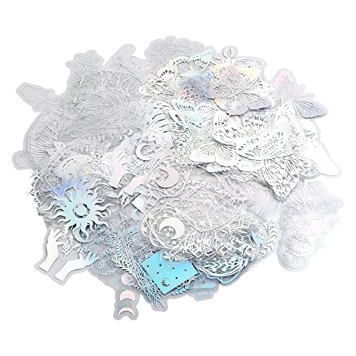 200 Stück Holografische Aufkleber, Wasserfester Vintage Aufkleber, Glänzende Schmetterling Aufkleber, Selbstklebender Transparente Aufkleber für DIY Scrapbook Tagebuch Dekoration 200 Stück Holografische Aufkleber, Wasserfester Vintage Aufkleber, Glänzende Schmetterling Aufkleber, Selbstklebender Transparente Aufkleber für DIY Scrapbook Tagebuch Dekoration von Joyan
