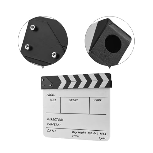 Joyance Professionelle Acryl-Schindelplatte, trocken abwischbar, Filmregisseur, geschnittene Action-Szene, Schiefer, inklusive Marker und Radiergummi, 27,9 x 22,9 cm, ideal für Filmemachen und Joyance Professionelle Acryl-Schindelplatte, trocken abwischbar, Filmregisseur, geschnittene Action-Szene, Schiefer, inklusive Marker und Radiergummi, 27,9 x 22,9 cm, ideal für Filmemachen und von Joyance