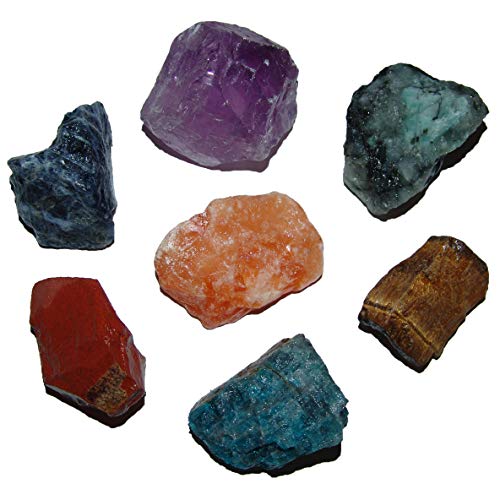 Joyas Janni RO-CHAKRA-SET-01 7 Chakra Natursteine setzt Rohe Steine Amethyst Perlen, bunt Joyas Janni RO-CHAKRA-SET-01 7 Chakra Natursteine setzt Rohe Steine Amethyst Perlen, bunt von Joyas Janni