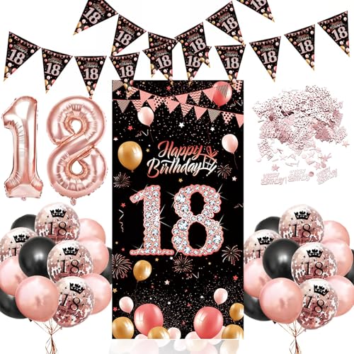 Joybble Happy Birthday Luftballons Rosa Zahl 18 Ballon Joybble Happy Birthday Luftballons Rosa Zahl 18 Ballon von Joybble