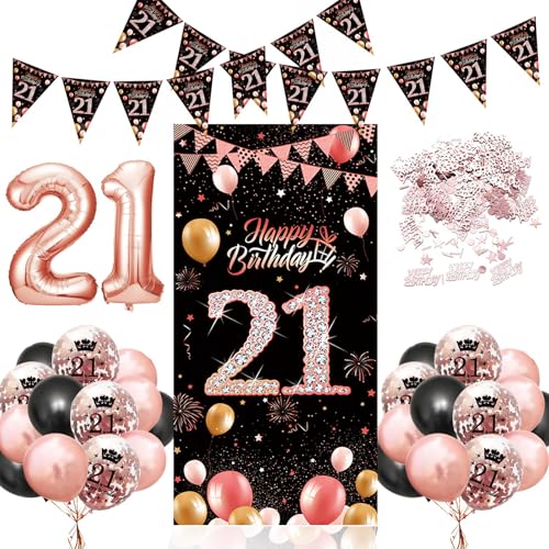 Joybble Happy Birthday Luftballons Rosa Zahl 21 Ballon Joybble Happy Birthday Luftballons Rosa Zahl 21 Ballon von Joybble