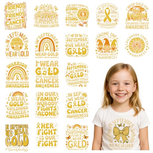 Boho DTF Transfers Ready to Press - 24 Sheets Childhood Cancer Awareness Iron On Transfers for T Shirts Childhood Cancer Awareness Items Heat Transfer Iron on Patches for Clothes Bag Pillow Covers DIY Boho DTF Transfers Ready to Press - 24 Sheets Childhood Cancer Awareness Iron On Transfers for T Shirts Childhood Cancer Awareness Items Heat Transfer Iron on Patches for Clothes Bag Pillow Covers DIY von Joybileefun