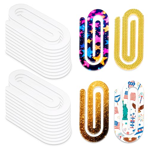 Joyclub Jumbo-Büroklammern aus Acryl, 10,2 x 5,1 cm, für Wärmeübertragung, Büro, Schule, Heimbedarf, Basteln, Dekoration, Geschenke, 24 Stück Joyclub Jumbo-Büroklammern aus Acryl, 10,2 x 5,1 cm, für Wärmeübertragung, Büro, Schule, Heimbedarf, Basteln, Dekoration, Geschenke, 24 Stück von Joyclub