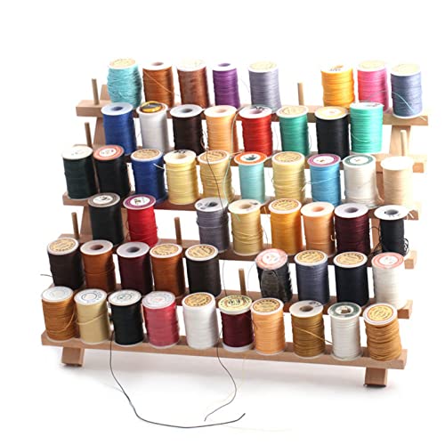 Joyeee 60 Spulen Holz Fadenhalter, Faltbarer Nährstoffraum Organisation und Lagerregal für Baumwollfadenspulen, Nähen, Quilten, Sticken, Haarflechten und Schmuck, Geschenk für Mama Joyeee 60 Spulen Holz Fadenhalter, Faltbarer Nährstoffraum Organisation und Lagerregal für Baumwollfadenspulen, Nähen, Quilten, Sticken, Haarflechten und Schmuck, Geschenk für Mama von Joyeee