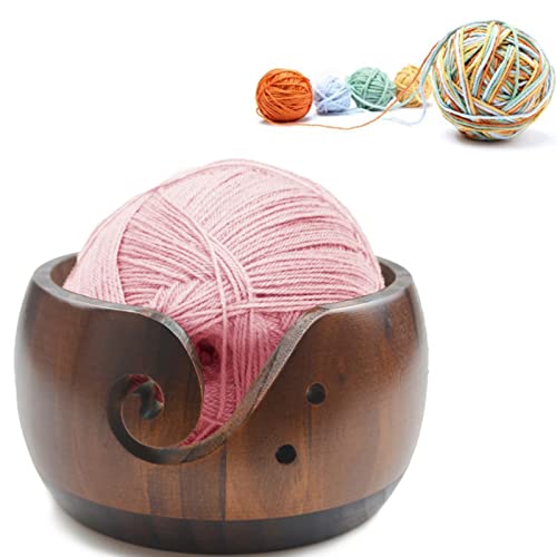 Joyeee Garnschalen aus Holz zum Stricken, handgefertigte Garnaufbewahrungsschale für DIY Häkeln Heimdekoration, Näharbeiten, Garnhalter, Zubehör-Set für Frauen, große Wolle, gewebte runde Schüssel, Joyeee Garnschalen aus Holz zum Stricken, handgefertigte Garnaufbewahrungsschale für DIY Häkeln Heimdekoration, Näharbeiten, Garnhalter, Zubehör-Set für Frauen, große Wolle, gewebte runde Schüssel, von Joyeee