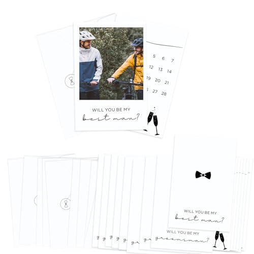 Joyfulmap 10 einzigartige Trauzeugen-Antragskarten, 8 "Will You Be My Groomsman"-Antragsgeschenke + 2 Trauzeugen-Antragskarten für Hochzeit, lustige Trauzeugen-Antragskarten, Einladungs-Set für von Joyfulmap