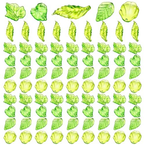 150pcs grüne Blattperlen, transparente Acrylwinse -Blattperlenkappen für Schmuck, die DIY -Frühling Bastel -Ohrring -Armband -Perlen machen 150pcs grüne Blattperlen, transparente Acrylwinse -Blattperlenkappen für Schmuck, die DIY -Frühling Bastel -Ohrring -Armband -Perlen machen von Joygoodta