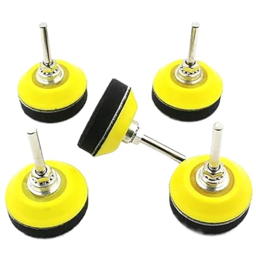 5pcs Schleifpolster, 2 Zoll Haken- und Schleifenbohranschläge mit 1/4 Zoll Schaft, weiche Schachschicht -Pufferpolster für Holzbearbeitung, Schnitzerei, Herstellung 5pcs Schleifpolster, 2 Zoll Haken- und Schleifenbohranschläge mit 1/4 Zoll Schaft, weiche Schachschicht -Pufferpolster für Holzbearbeitung, Schnitzerei, Herstellung von Joygoodta