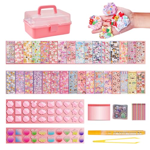 Goo Kartenaufkleber Set 247 PCs DIY 3D Malerei Aufkleber Keychain Scrapbook Kit mit Speicherbox Aufkleber Kunst und Handwerksgeschenk für Kinder Goo Kartenaufkleber Set 247 PCs DIY 3D Malerei Aufkleber Keychain Scrapbook Kit mit Speicherbox Aufkleber Kunst und Handwerksgeschenk für Kinder von Joygoodta