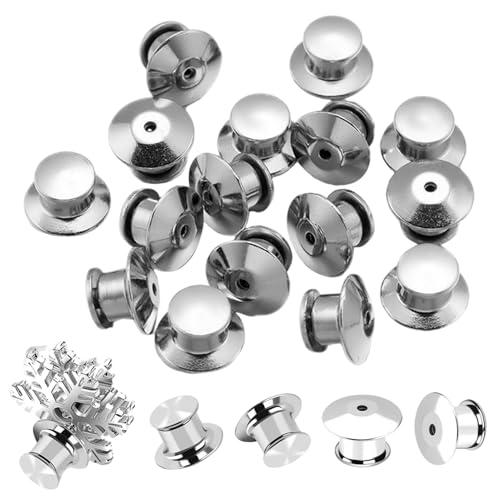 Locking Pin Backs 60pcs Legierungs-Silbernadel-Rücken-Verriegelung Ersatz Mehrzweck für Revers, Brosche, Schmuckherstellung, keine Werkzeuge erforderlich Locking Pin Backs 60pcs Legierungs-Silbernadel-Rücken-Verriegelung Ersatz Mehrzweck für Revers, Brosche, Schmuckherstellung, keine Werkzeuge erforderlich von Joygoodta