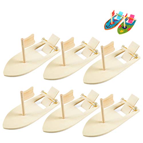 Joyibay Holz Segelboot für Kinder, 6 STÜCKE Mini Segelboote Gummiband Boot Kinder Kreative Leere Dekorieren DIY Handgemachten Pädagogisches Spielzeug Joyibay Holz Segelboot für Kinder, 6 STÜCKE Mini Segelboote Gummiband Boot Kinder Kreative Leere Dekorieren DIY Handgemachten Pädagogisches Spielzeug von Joyibay