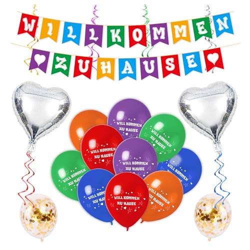 Joykindom Willkommen Zuhause Deko,Willkommen Zuhause Baby Herzlich Willkommen Girlande für Einweihungsparty,Home,Geburt,Fest Dekoration Bunt Joykindom Willkommen Zuhause Deko,Willkommen Zuhause Baby Herzlich Willkommen Girlande für Einweihungsparty,Home,Geburt,Fest Dekoration Bunt von Joykindom